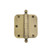 Nostalgic Warehouse - 3.5" Ball Tip Residential Hinge with 5/8" Radius Corners in Antique Brass - BALHNG - 728351