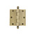 Nostalgic Warehouse - 3.5" Ball Tip Residential Hinge with Square Corners in Antique Brass - BALHNG - 728345