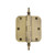 Nostalgic Warehouse - 3.5" Steeple Tip Residential Hinge with 5/8" Radius Corners in Antique Brass - STEHNG - 746069
