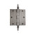 Nostalgic Warehouse - 3.5" Steeple Tip Residential Hinge with Square Corners in Antique Pewter - STEHNG - 746077