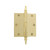 Nostalgic Warehouse - 3.5" Steeple Tip Residential Hinge with Square Corners in Polished Brass - STEHNG - 746080