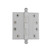Nostalgic Warehouse - 4" Ball Tip Heavy Duty Hinge with Square Corners in Satin Nickel - BALHNG - 728373