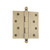 Nostalgic Warehouse - 4" Ball Tip Residential Hinge with Square Corners in Antique Brass - BALHNG - 728357
