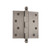 Nostalgic Warehouse - 4" Ball Tip Residential Hinge with Square Corners in Antique Pewter - BALHNG - 728358