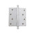 Nostalgic Warehouse - 4" Ball Tip Residential Hinge with Square Corners in Bright Chrome - BALHNG - 728359