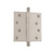 Nostalgic Warehouse - 4" Ball Tip Residential Hinge with Square Corners in Satin Nickel - BALHNG - 728361