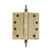 Nostalgic Warehouse - 4" Steeple Tip Heavy Duty Hinge with Square Corners in Antique Brass - STEHNG - 746097