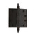 Nostalgic Warehouse - 4" Steeple Tip Heavy Duty Hinge with Square Corners in Timeless Bronze - STEHNG - 746103