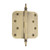 Nostalgic Warehouse - 4" Steeple Tip Residential Hinge with 5/8" Radius Corners in Antique Brass - STEHNG - 746083