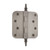 Nostalgic Warehouse - 4" Steeple Tip Residential Hinge with 5/8" Radius Corners in Antique Pewter - STEHNG - 746084