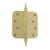 Nostalgic Warehouse - 4" Steeple Tip Residential Hinge with 5/8" Radius Corners in Polished Brass - STEHNG - 746087