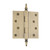 Nostalgic Warehouse - 4" Steeple Tip Residential Hinge with Square Corners in Antique Brass - STEHNG - 746090
