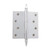 Nostalgic Warehouse - 4" Steeple Tip Residential Hinge with Square Corners in Bright Chrome - STEHNG - 746092