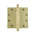 Nostalgic Warehouse - 4.5" Ball Tip Heavy Duty Hinge with Square Corners in Polished Brass - BALHNG - 728378