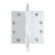 Nostalgic Warehouse - 4.5" Steeple Tip Heavy Duty Hinge with Square Corners in Bright Chrome - STEHNG - 746106