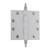 Nostalgic Warehouse - 4.5" Steeple Tip Heavy Duty Hinge with Square Corners in Satin Nickel - STEHNG - 746109