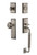 Grandeur Hardware - Fifth Avenue Plate C Grip Entry Set Fifth Avenue Knob in Antique Pewter - FAVFAV - 825479