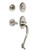 Grandeur Hardware - Georgetown Plate S Grip Entry Set Georgetown Lever in Satin Nickel - GEOGEO - 833026