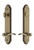 Grandeur Hardware - Hardware Arc Tall Plate Complete Entry Set with Bellagio Lever in Vintage Brass - ARCBEL - 841063