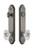 Grandeur Hardware - Hardware Arc Tall Plate Complete Entry Set with Biarritz Knob in Antique Pewter - ARCBIA - 839342