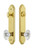 Grandeur Hardware - Hardware Arc Tall Plate Complete Entry Set with Biarritz Knob in Lifetime Brass - ARCBIA - 839349