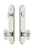 Grandeur Hardware - Hardware Arc Tall Plate Complete Entry Set with Biarritz Knob in Polished Nickel - ARCBIA - 839358