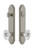 Grandeur Hardware - Hardware Arc Tall Plate Complete Entry Set with Biarritz Knob in Satin Nickel - ARCBIA - 839361