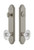 Grandeur Hardware - Hardware Arc Tall Plate Complete Entry Set with Biarritz Knob in Satin Nickel - ARCBIA - 839364