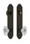 Grandeur Hardware - Hardware Arc Tall Plate Complete Entry Set with Biarritz Knob in Timeless Bronze - ARCBIA - 839366