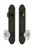 Grandeur Hardware - Hardware Arc Tall Plate Complete Entry Set with Biarritz Knob in Timeless Bronze - ARCBIA - 839367