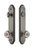 Grandeur Hardware - Hardware Arc Tall Plate Complete Entry Set with Bouton Knob in Antique Pewter - ARCBOU - 839405