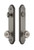 Grandeur Hardware - Hardware Arc Tall Plate Complete Entry Set with Bouton Knob in Antique Pewter - ARCBOU - 839406