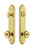 Grandeur Hardware - Hardware Arc Tall Plate Complete Entry Set with Bouton Knob in Lifetime Brass - ARCBOU - 839416