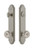 Grandeur Hardware - Hardware Arc Tall Plate Complete Entry Set with Bouton Knob in Satin Nickel - ARCBOU - 839427