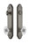 Grandeur Hardware - Hardware Arc Tall Plate Complete Entry Set with Burgundy Knob in Antique Pewter - ARCBUR - 839439