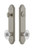 Grandeur Hardware - Hardware Arc Tall Plate Complete Entry Set with Burgundy Knob in Satin Nickel - ARCBUR - 839460