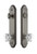 Grandeur Hardware - Hardware Arc Tall Plate Complete Entry Set with Chambord Knob in Antique Pewter - ARCCHM - 839469