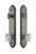 Grandeur Hardware - Hardware Arc Tall Plate Complete Entry Set with Chambord Knob in Antique Pewter - ARCCHM - 839472