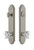 Grandeur Hardware - Hardware Arc Tall Plate Complete Entry Set with Chambord Knob in Satin Nickel - ARCCHM - 839489