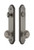Grandeur Hardware - Hardware Arc Tall Plate Complete Entry Set with Circulaire Knob in Antique Pewter - ARCCIR - 839501