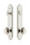 Grandeur Hardware - Hardware Arc Tall Plate Complete Entry Set with Circulaire Knob in Polished Nickel - ARCCIR - 839518