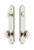 Grandeur Hardware - Hardware Arc Tall Plate Complete Entry Set with Circulaire Knob in Polished Nickel - ARCCIR - 839519