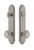 Grandeur Hardware - Hardware Arc Tall Plate Complete Entry Set with Circulaire Knob in Satin Nickel - ARCCIR - 839523