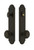 Grandeur Hardware - Hardware Arc Tall Plate Complete Entry Set with Circulaire Knob in Timeless Bronze - ARCCIR - 839527