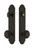Grandeur Hardware - Hardware Arc Tall Plate Complete Entry Set with Circulaire Knob in Timeless Bronze - ARCCIR - 839528