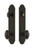 Grandeur Hardware - Hardware Arc Tall Plate Complete Entry Set with Eden Prairie Knob in Timeless Bronze - ARCEDN - 839557