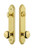 Grandeur Hardware - Hardware Arc Tall Plate Complete Entry Set with Fifth Avenue Knob in Lifetime Brass - ARCFAV - 839573