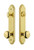 Grandeur Hardware - Hardware Arc Tall Plate Complete Entry Set with Fifth Avenue Knob in Lifetime Brass - ARCFAV - 839575