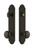 Grandeur Hardware - Hardware Arc Tall Plate Complete Entry Set with Fifth Avenue Knob in Timeless Bronze - ARCFAV - 839592