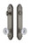 Grandeur Hardware - Hardware Arc Tall Plate Complete Entry Set with Fontainebleau Knob in Antique Pewter - ARCFON - 839597